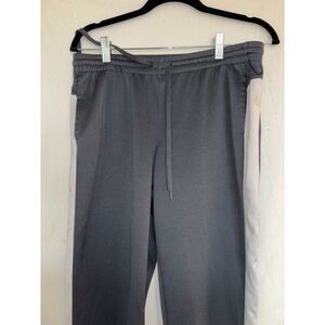 Danskin Now Track Pants Boys M Black White Side‎ Pannel Elastic Waist Drawstring
